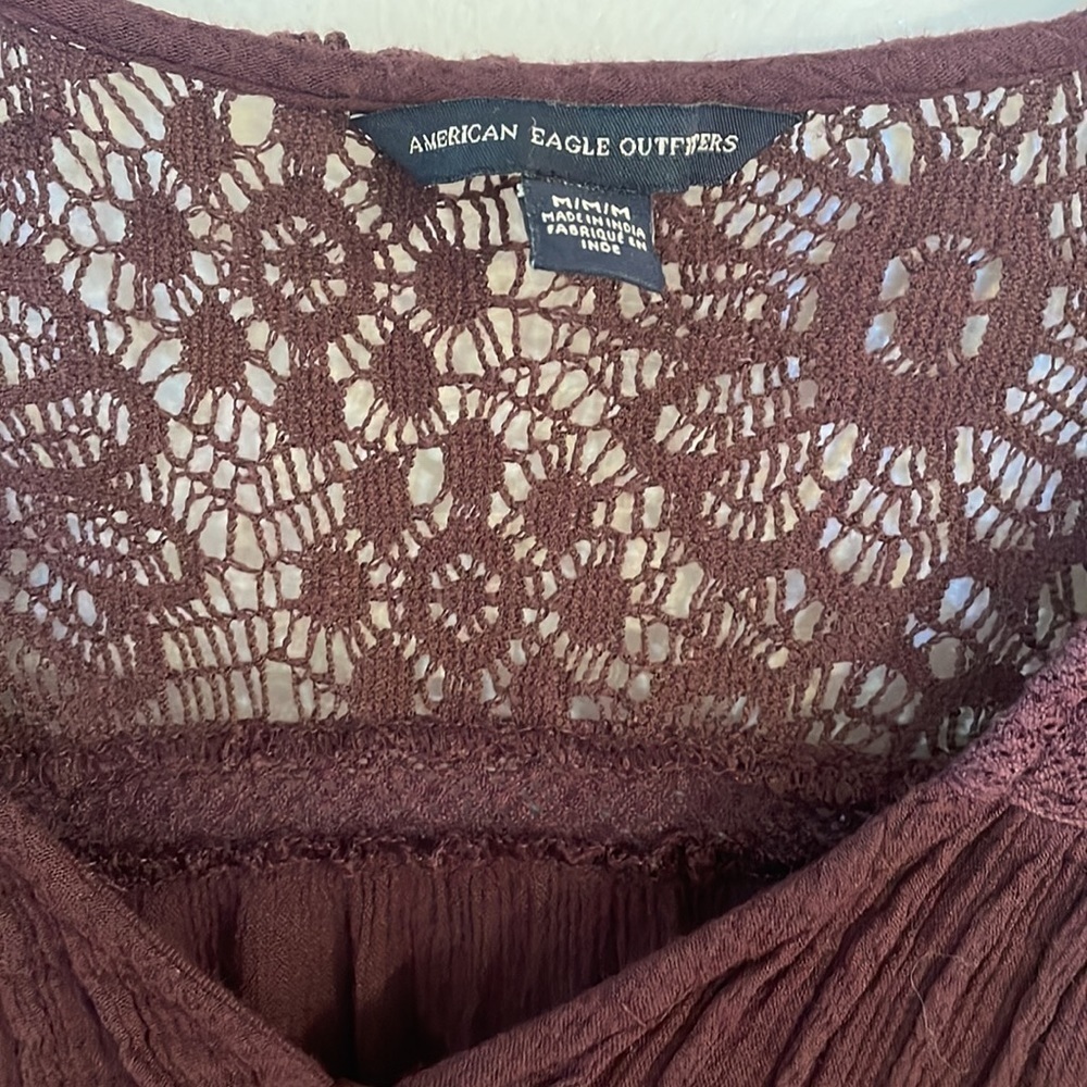 American Eagle Outfitters AEO
Boho Plum Top Blouse Size M - Picture 4 of 7
